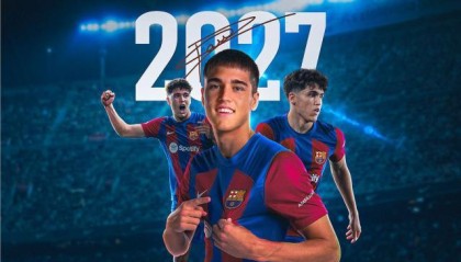 官方：巴萨与库巴西续约，新合同签至2027年